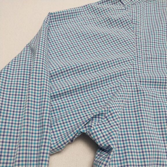 Ralph Lauren Button Down Shirt Long Sleeve Blue Check Men's XXL - Picture 7 of 16